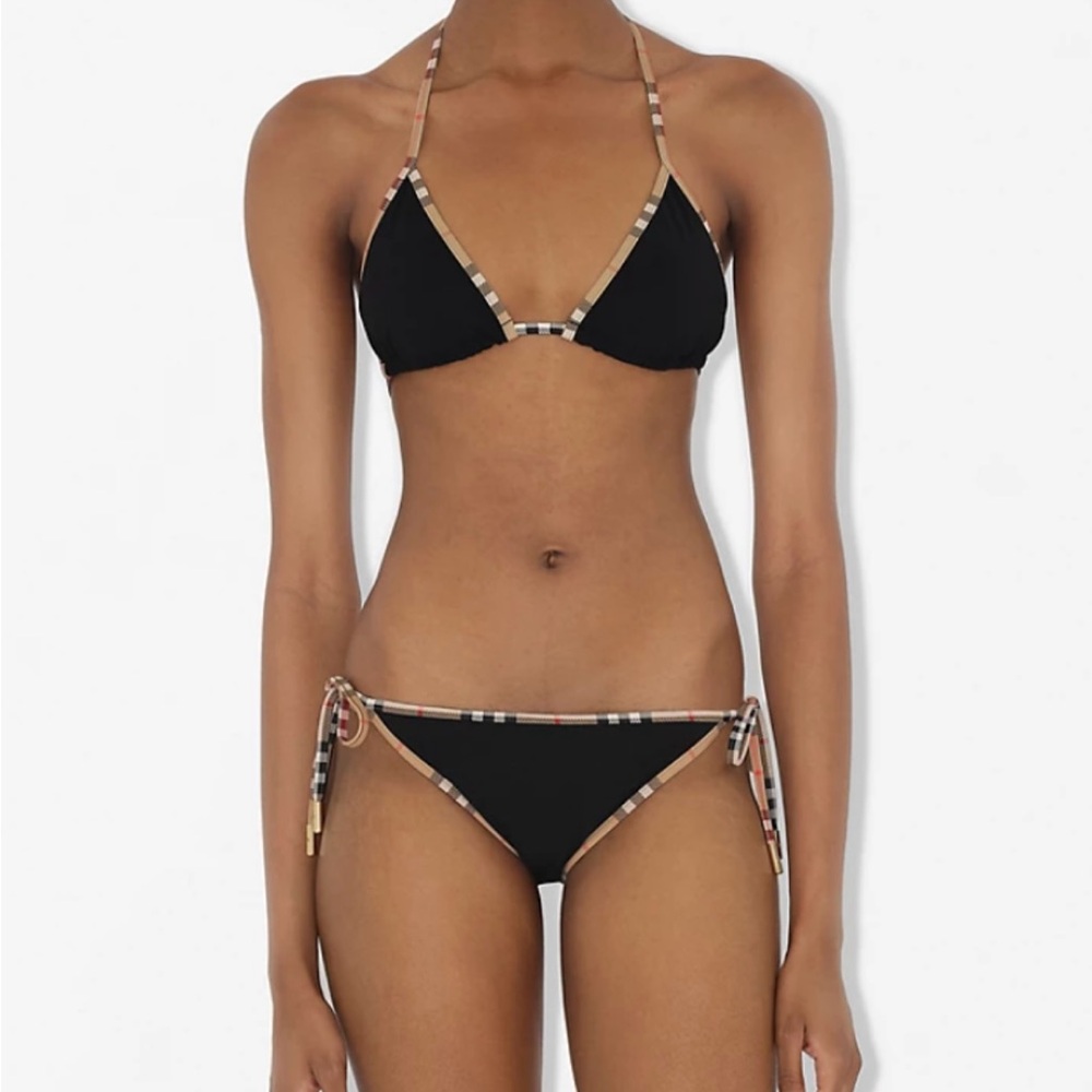 Burberry check bikini set